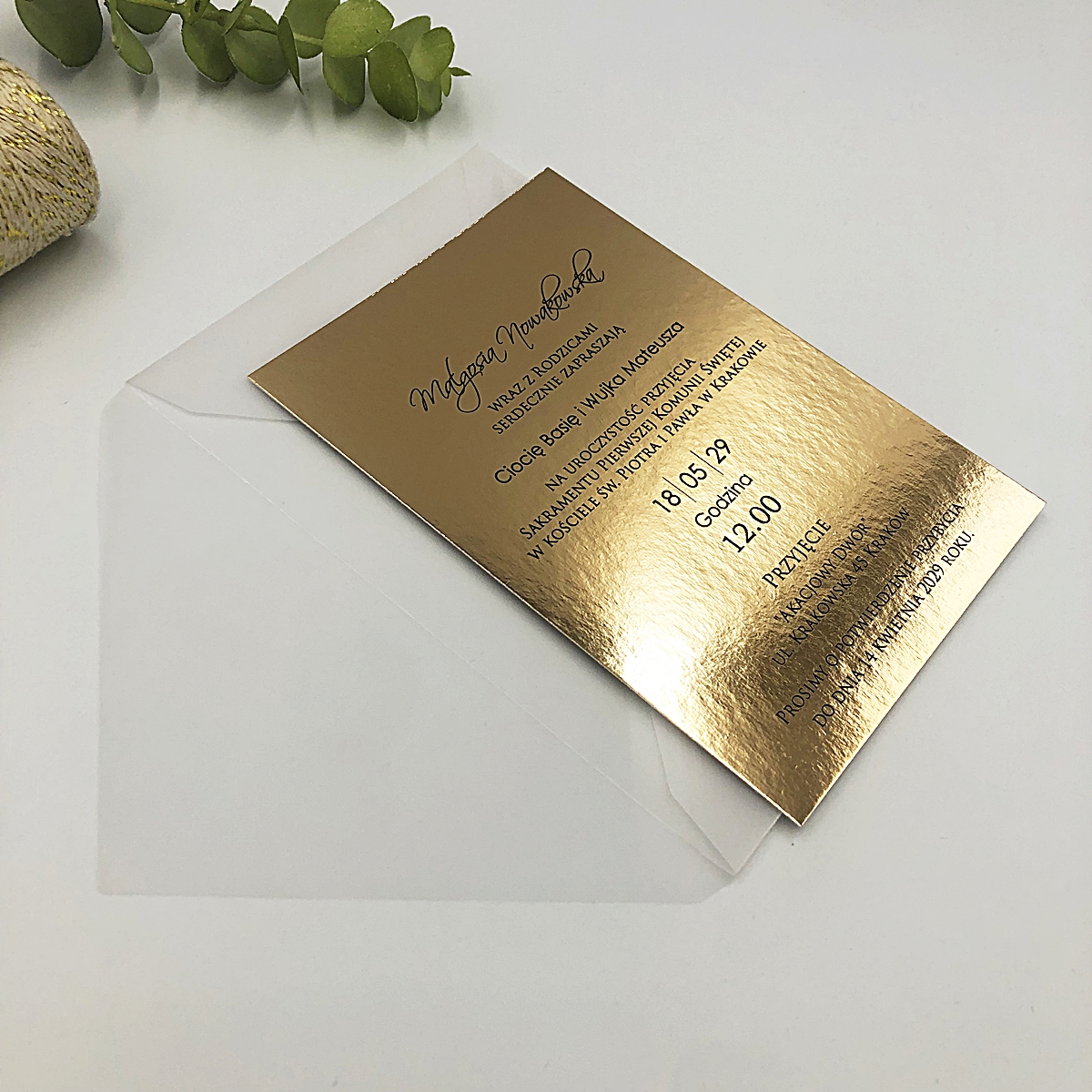 zaproszenia_na_komunię_świętą_chrzest_święty_karta_glamour_mirror_złote_lustro (2)